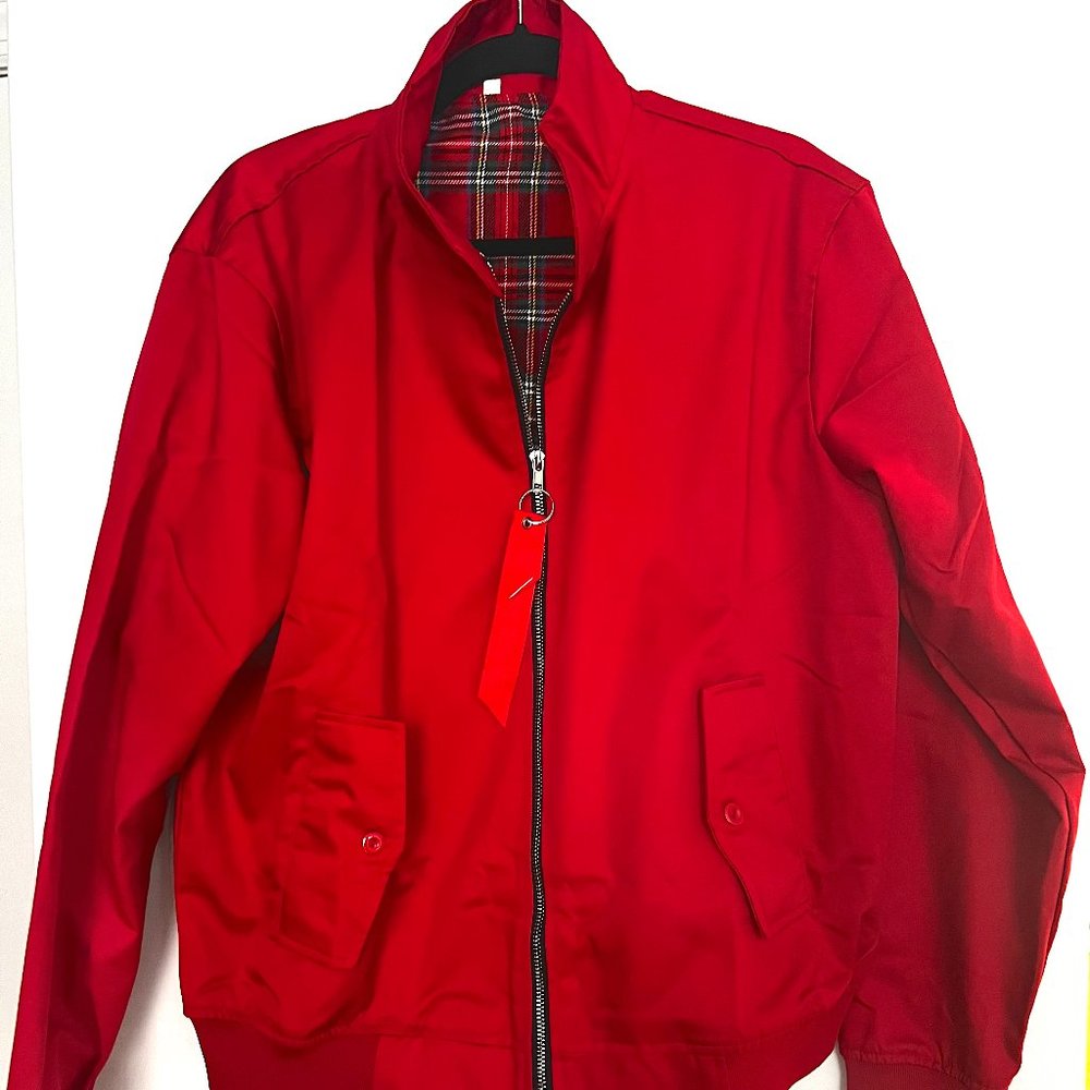 Mens Baracuta Harrington Style Jacket Red Medium